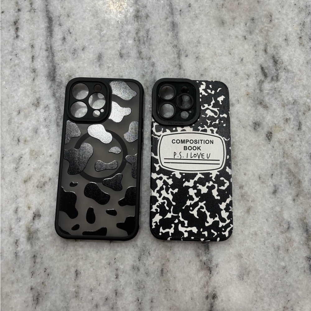 Black and White Patterned Phone Cases